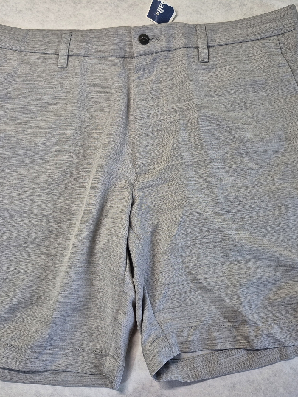 Callaway Light Gray Heather Flat-Front Men's Golf Shorts